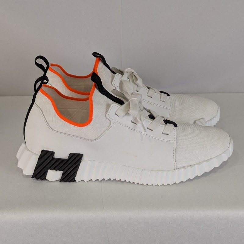 莉亞精品♡Hermes 牛皮網眼運動鞋 尺碼45-6