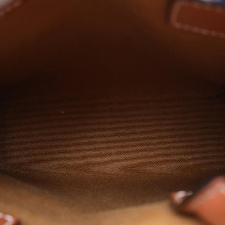 CELINE(思琳) Cabas 豎款手袋 Mini 凱旋門印花 褐色 人造革-8