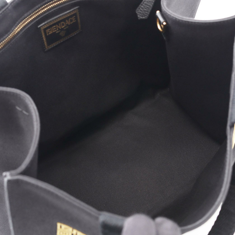 FENDI × VERSACE FENDACE 肩背包 8BH395 帆布 黑色 二手 女款-2