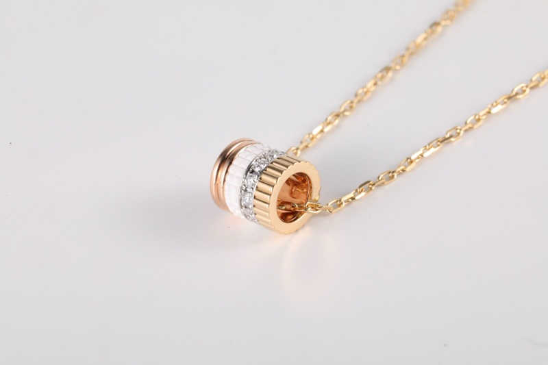 Boucheron(寶詩龍)18K黃金 18K玫瑰金 鑽石 Quatre White 吊墜項鏈-1