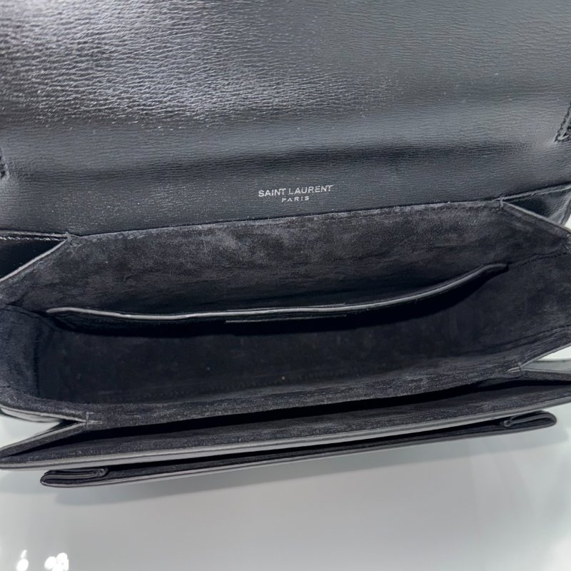 SAINT LAURENT 聖羅蘭 Bellechasse 黑色牛皮 手提包 斜背包 單肩包-15