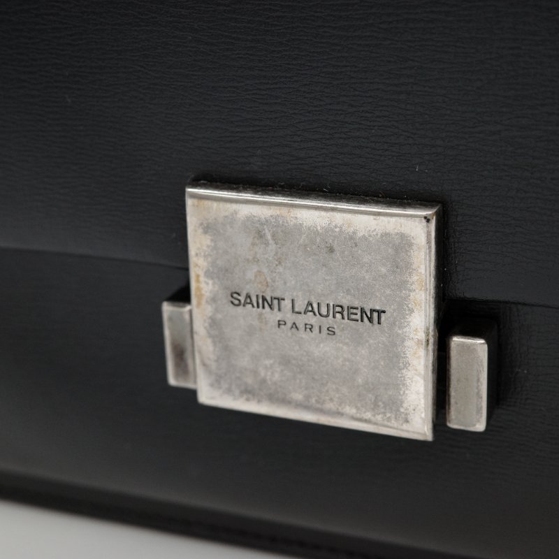 SAINT LAURENT 聖羅蘭  Bellechasse 黑色牛皮 手提包 斜背包 單肩包-7