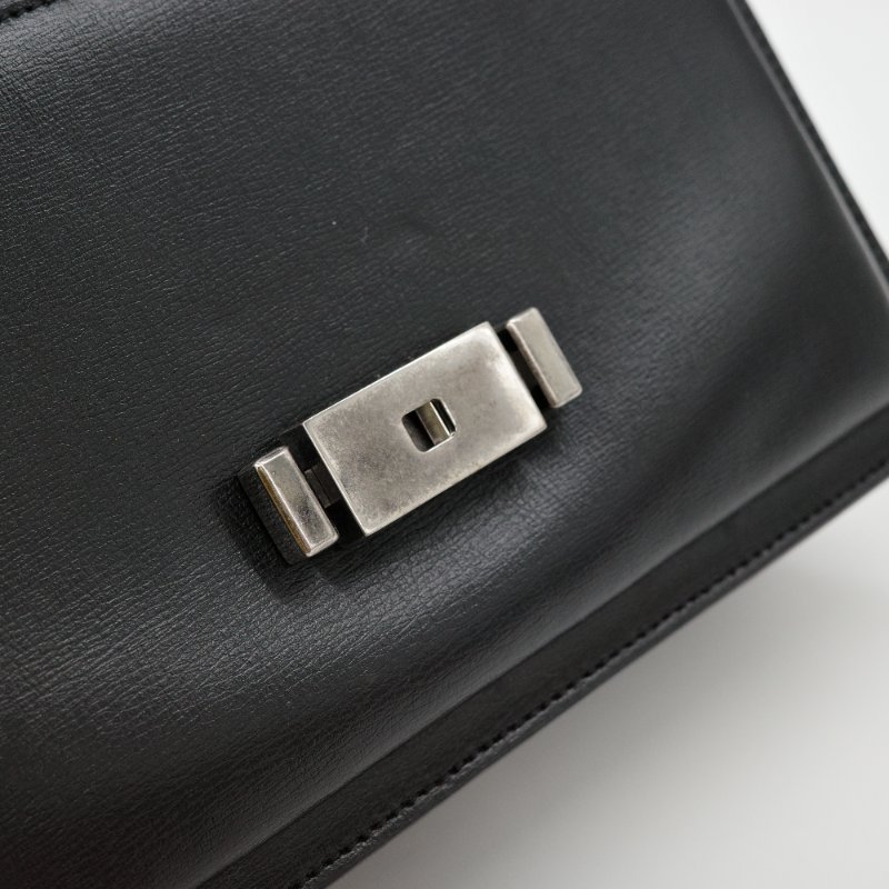 SAINT LAURENT 聖羅蘭  Bellechasse 黑色牛皮 手提包 斜背包 單肩包-13