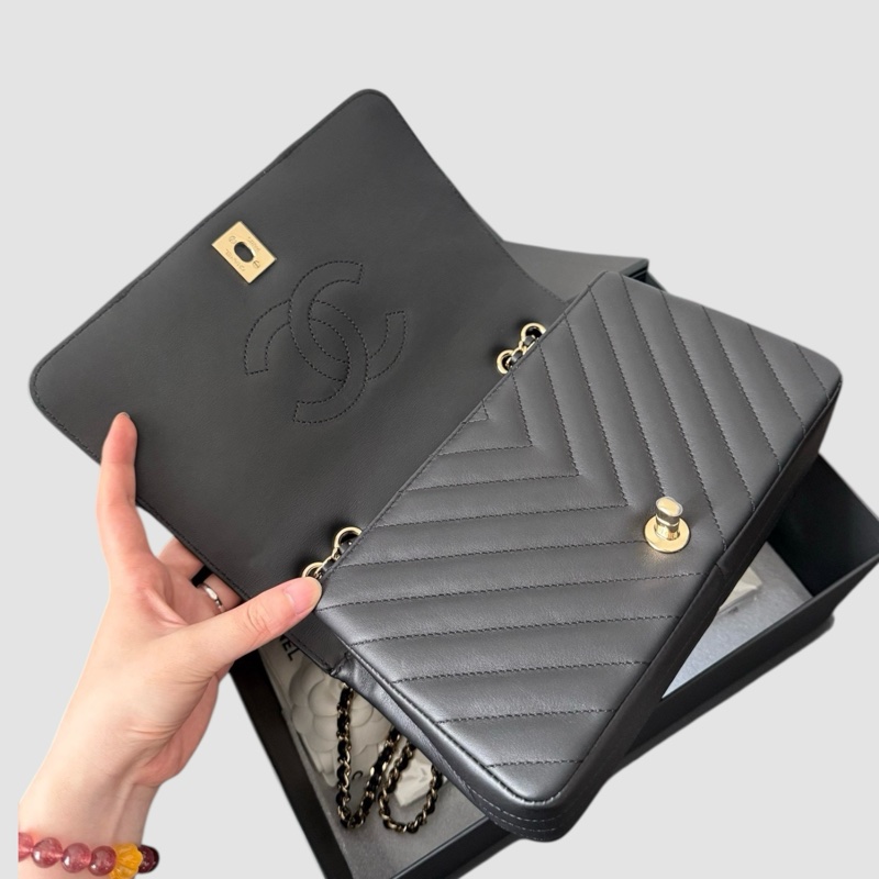 Chanel 小牛皮Flap bag-4