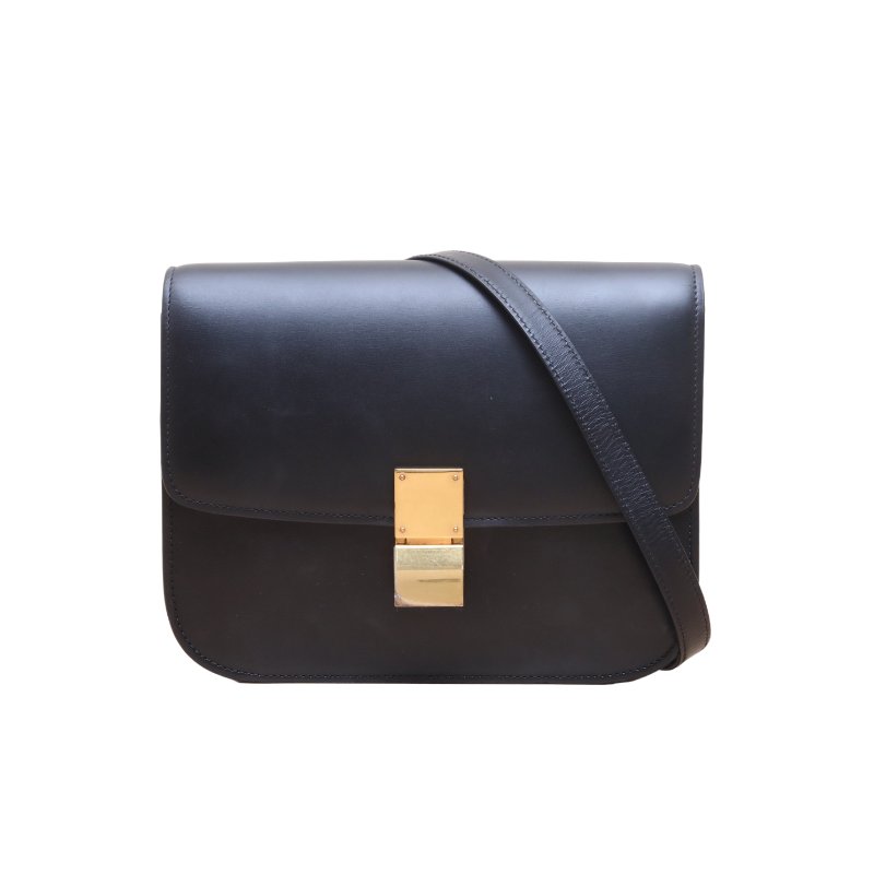 CELINE(思琳) Classic Box 中號 黑色 金扣-0