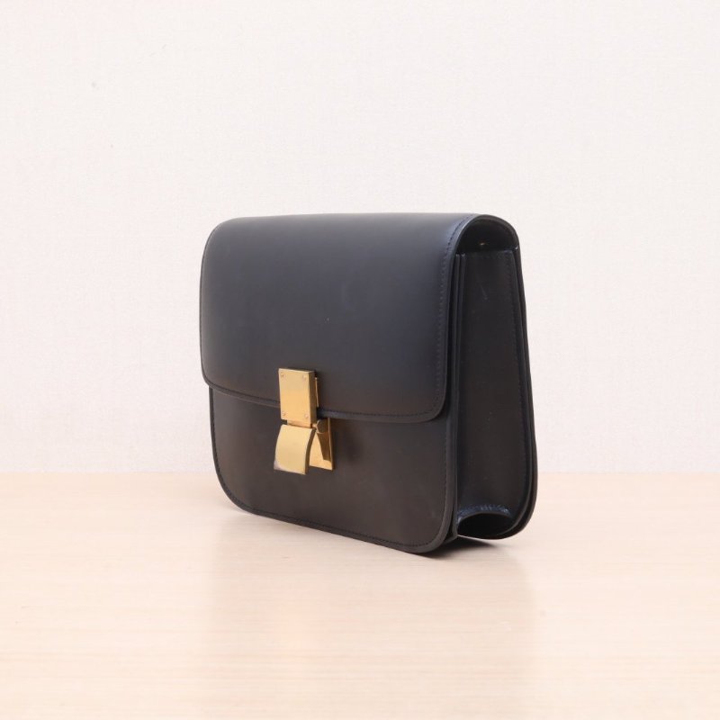 CELINE(思琳) Classic Box 中號 黑色 金扣-3