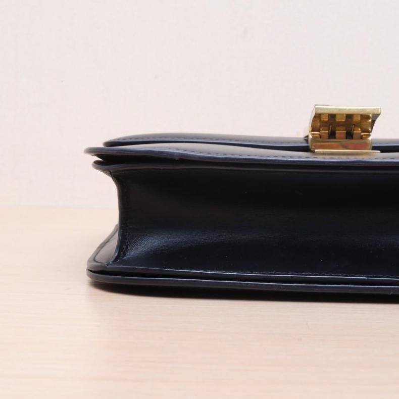 CELINE(思琳) Classic Box 中號 黑色 金扣-6