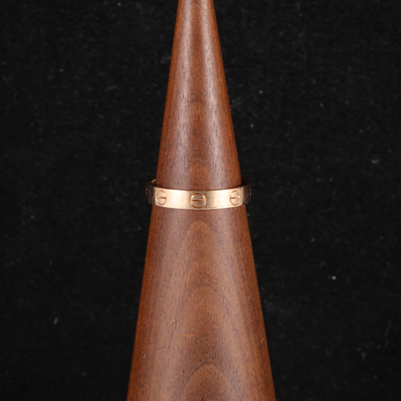 CARTIER(卡地亞) LOVE 18K金 窄版戒指 18K玫瑰金 玫瑰金 54 玫瑰金-0