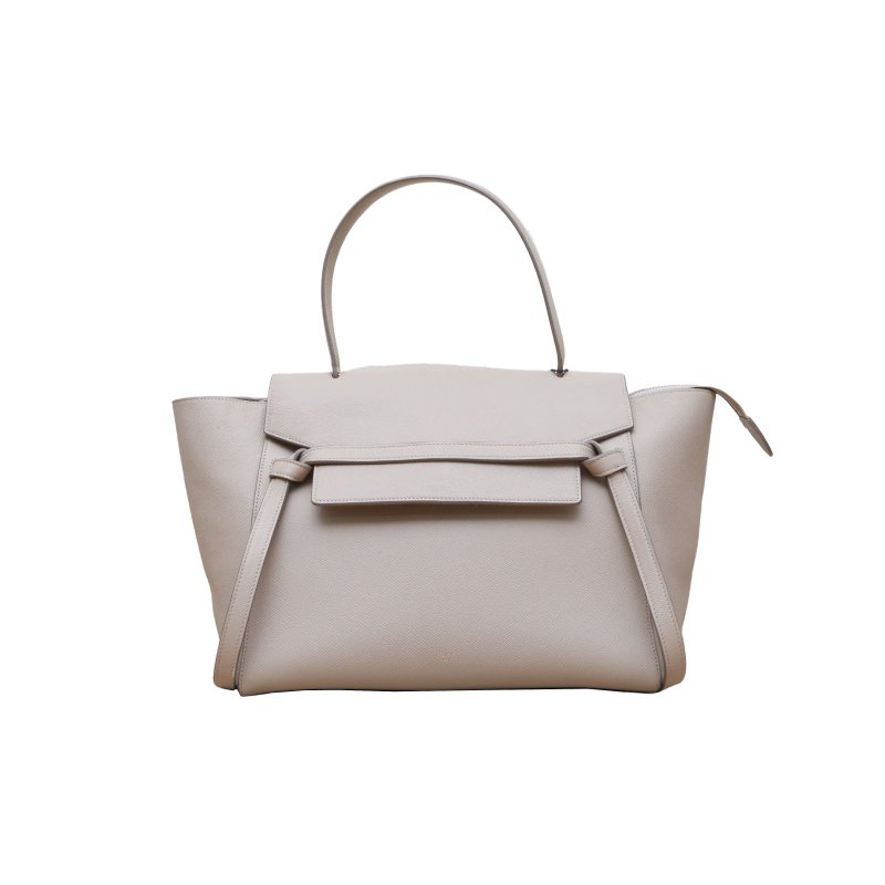 CELINE(思琳) 奶茶色 金扣 Belt 鯰魚包 大號 30CM-0