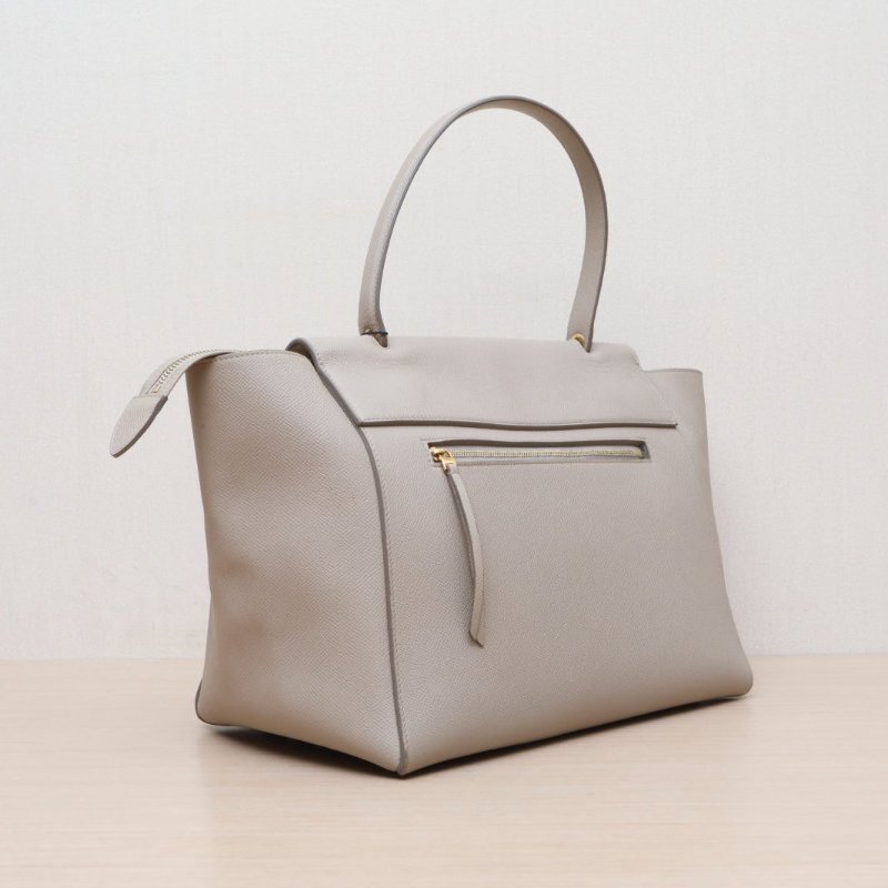 CELINE(思琳) 奶茶色 金扣 Belt 鯰魚包 大號 30CM-5