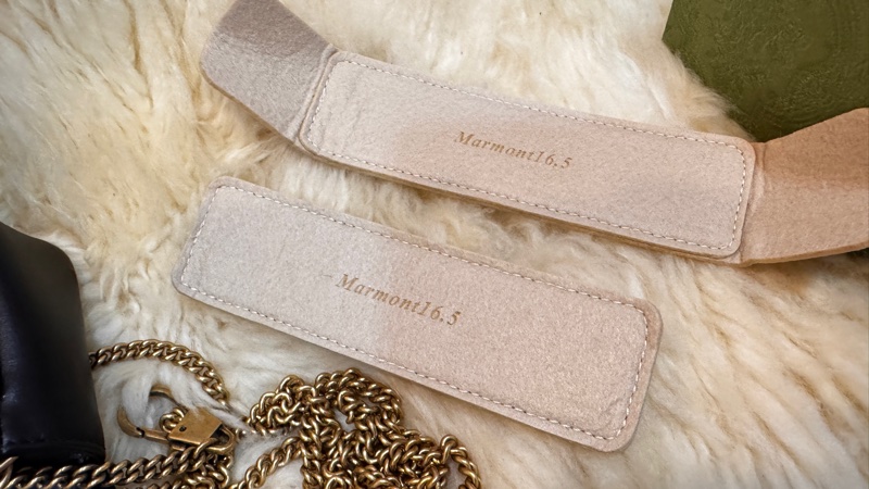 Gucci 馬蒙mini黑金鏈條包-15
