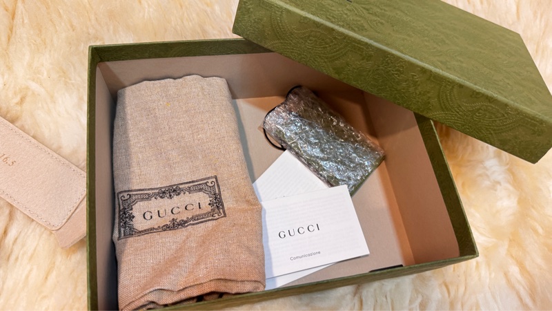 Gucci 馬蒙mini黑金鏈條包-28