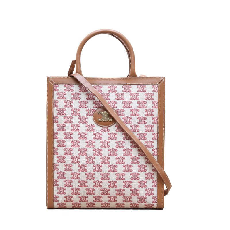 CELINE(思琳) Cabas 豎款手袋 小號 拼色 帆布-0