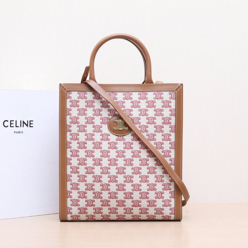 CELINE(思琳) Cabas 豎款手袋 小號 拼色 帆布-1
