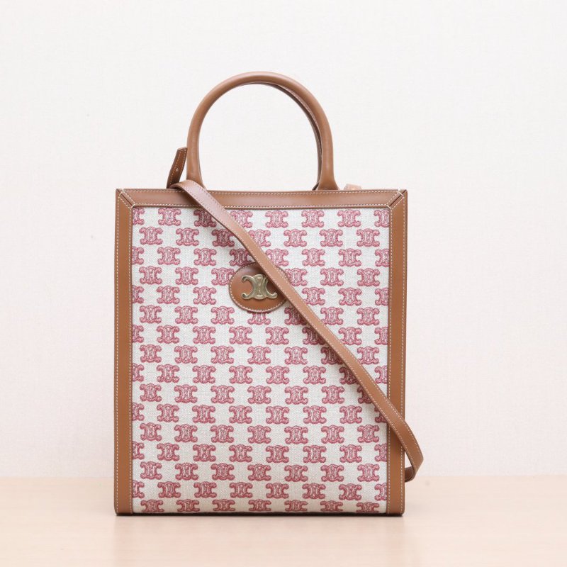 CELINE(思琳) Cabas 豎款手袋 小號 拼色 帆布-2