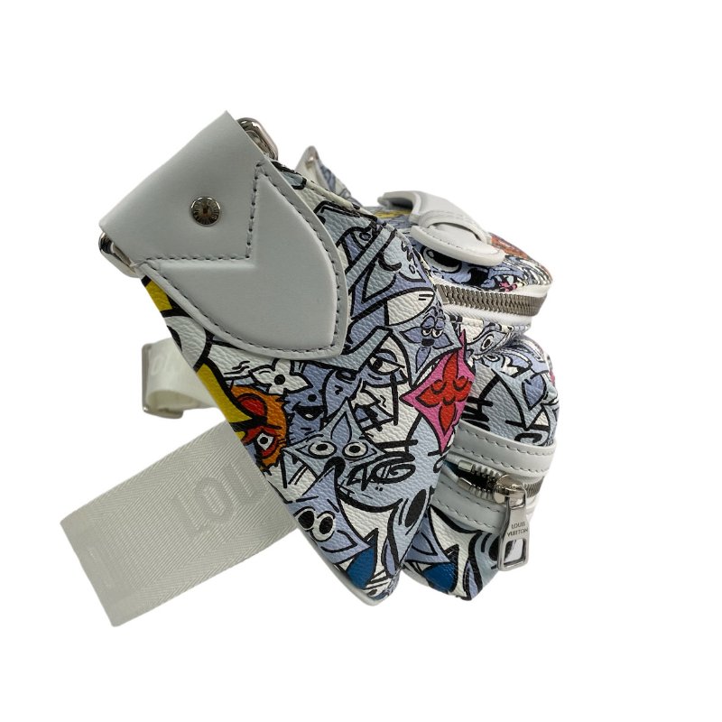 △ Louis Vuitton 路易威登 Bumbag Multipocket Printemps-Ete 2023 White, Multi-color Coated Canvas Sling Bag M21853 白色,多色塗層帆布護心袋 M21853 -257014598-3