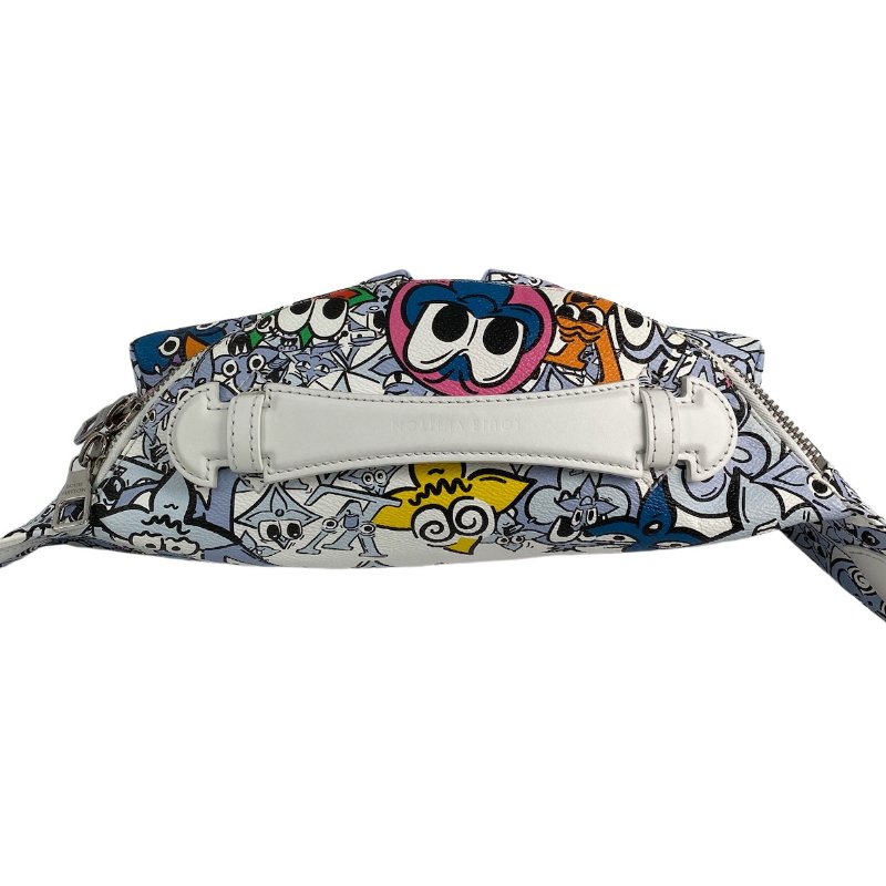 △ Louis Vuitton 路易威登 Bumbag Multipocket Printemps-Ete 2023 White, Multi-color Coated Canvas Sling Bag M21853 白色,多色塗層帆布護心袋 M21853 -257014598-5