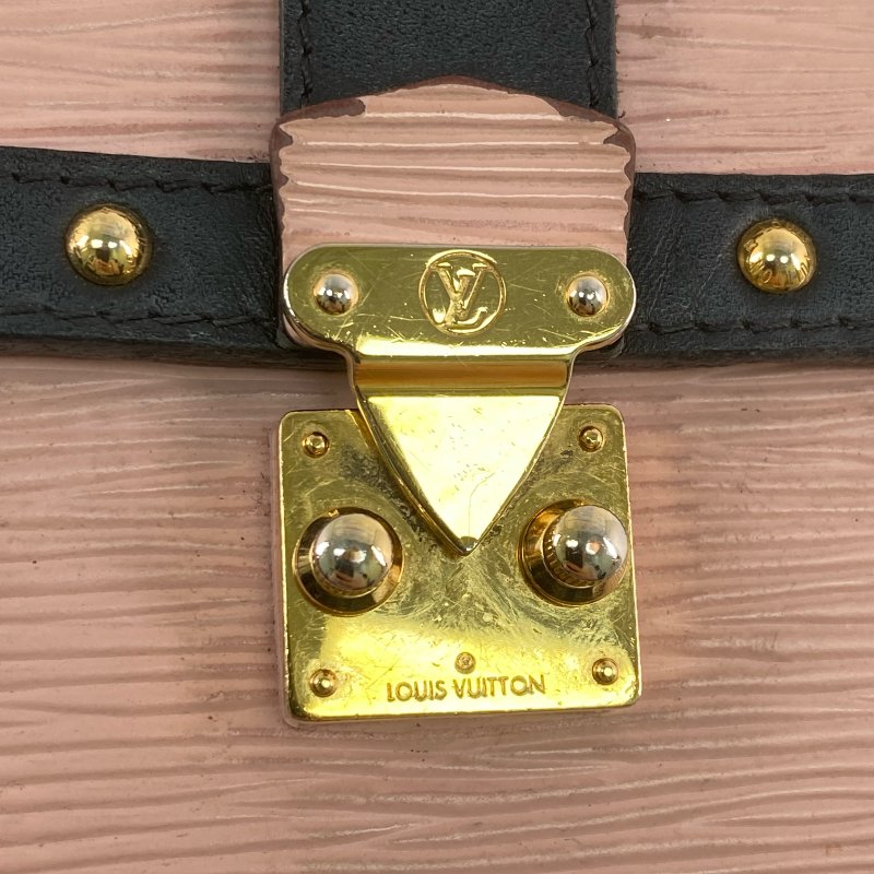 △ Louis Vuitton 路易威登 Pochette Trunk Vertical Rose Ballerine Pink, Black Epi Leather, Calfskin Chain Cross-body Bag M67872 粉紅色, 黑色Epi 皮革, 小牛皮鏈條斜背袋 M67872 -257014430-11