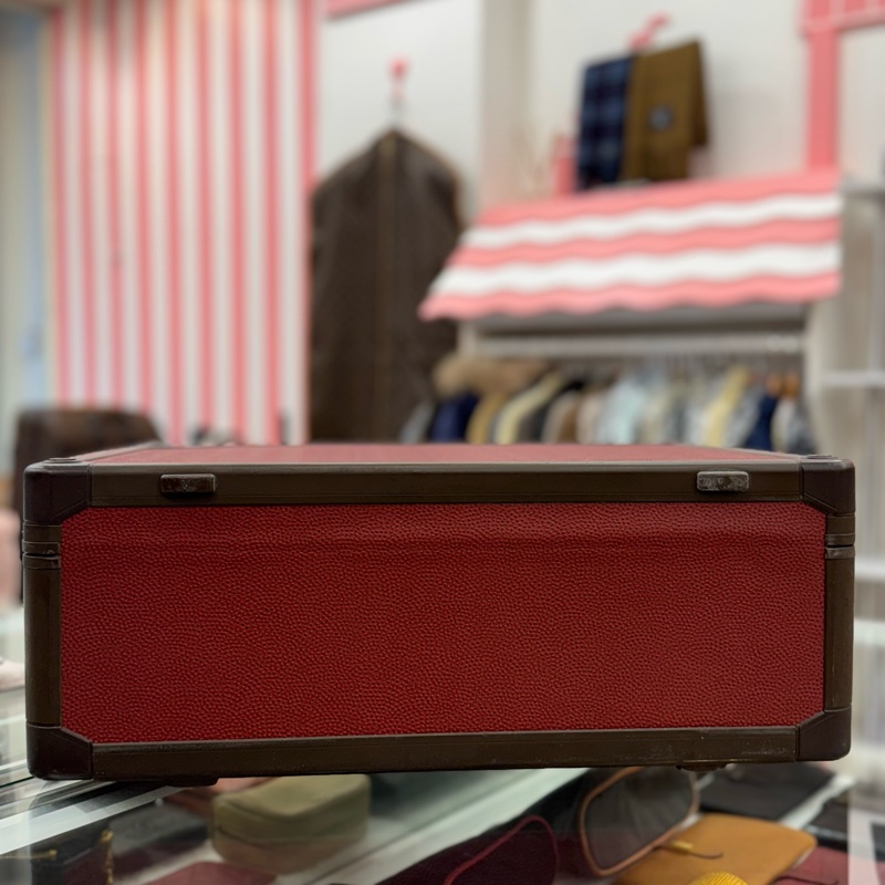 Louis Vuitton 硬箱 紅皮革旅行箱-7