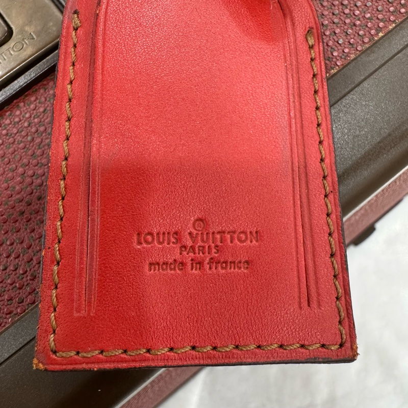 Louis Vuitton 硬箱 紅皮革旅行箱-10