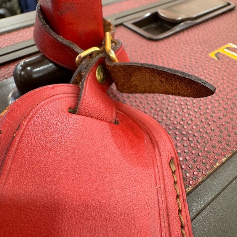 Louis Vuitton 硬箱 紅皮革旅行箱-11