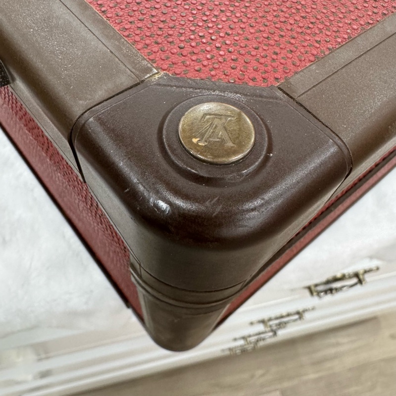 Louis Vuitton 硬箱 紅皮革旅行箱-25
