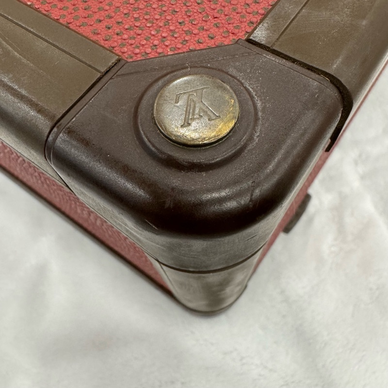 Louis Vuitton 硬箱 紅皮革旅行箱-26