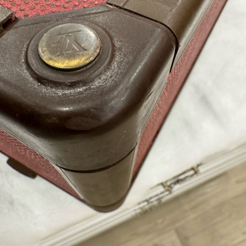 Louis Vuitton 硬箱 紅皮革旅行箱-27