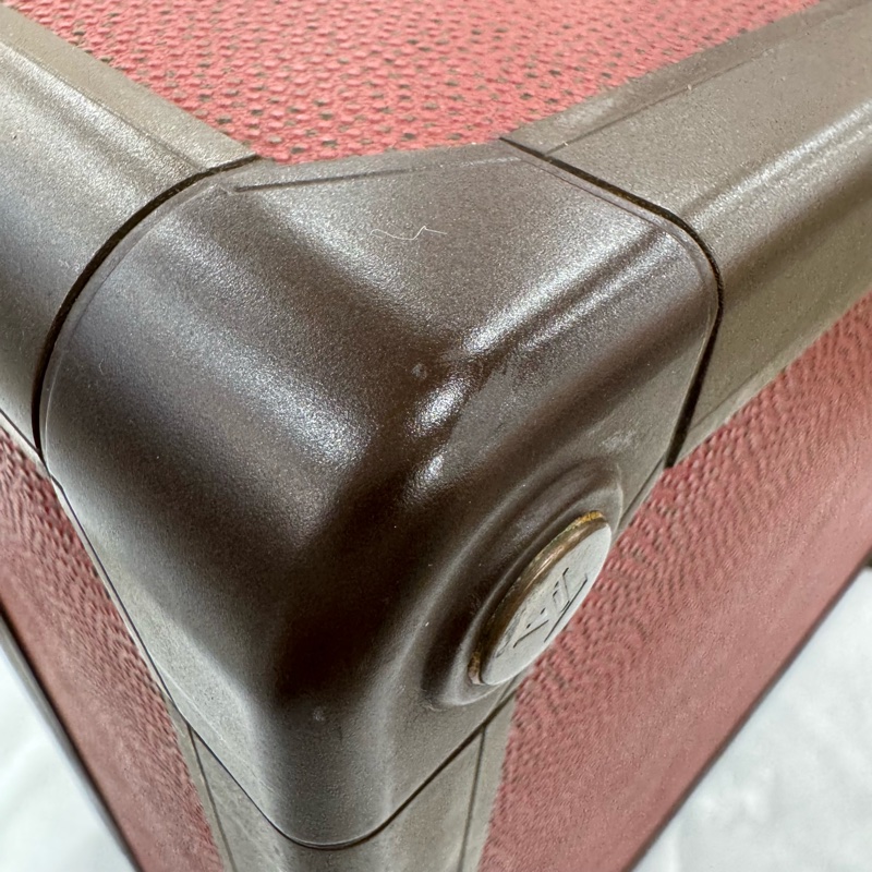 Louis Vuitton 硬箱 紅皮革旅行箱-31