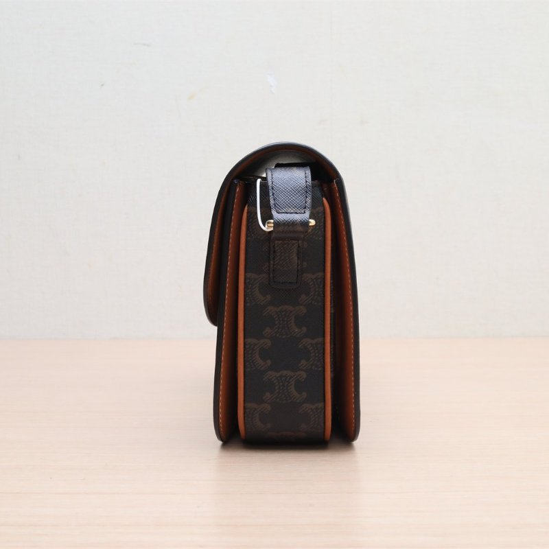 CELINE(思琳) Triomphe 凱旋門 金屬鎖扣 中號 22 老花-4
