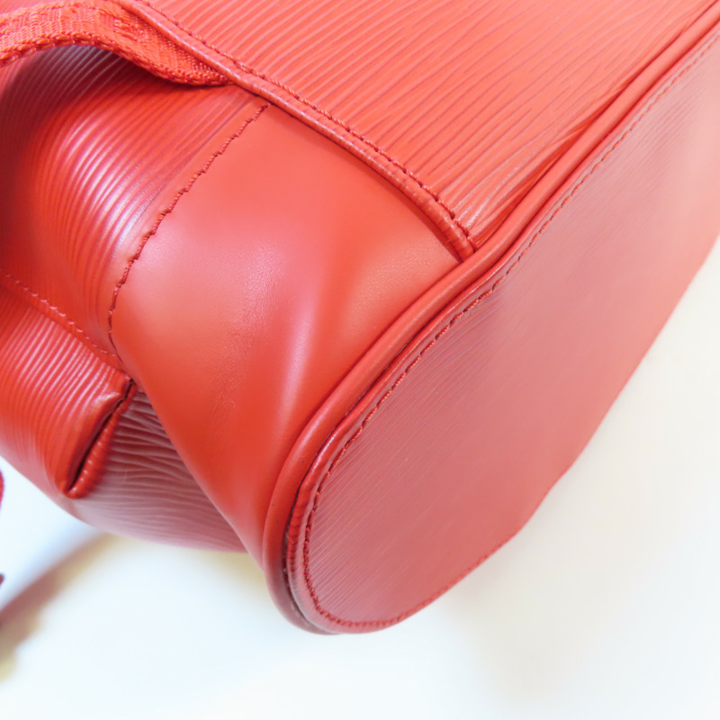 LOUIS VUITTON Epi Supreme Christopher Backpack銀扣背包-6