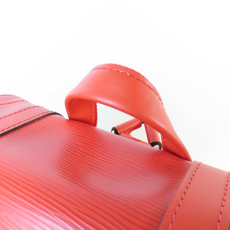 LOUIS VUITTON Epi Supreme Christopher Backpack銀扣背包-9