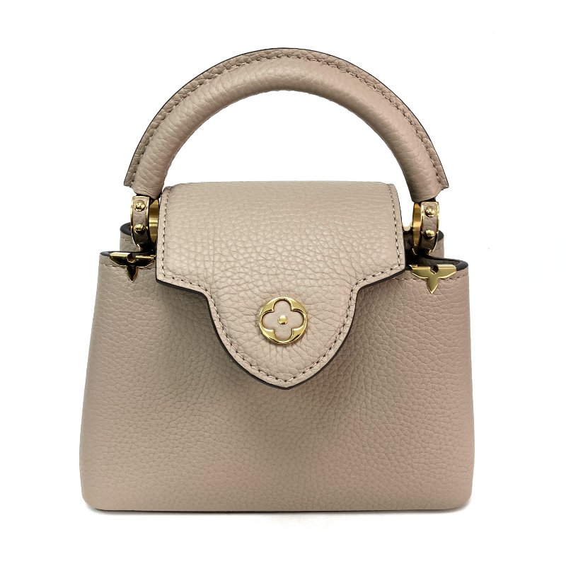 △ Louis Vuitton 路易威登 Beige Calfskin Capucines Mini 2 Way Bag M24567 淺褐色小牛皮兩用袋 - 257015360-1