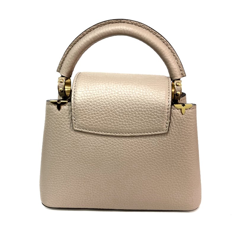 △ Louis Vuitton 路易威登 Beige Calfskin Capucines Mini 2 Way Bag M24567 淺褐色小牛皮兩用袋 - 257015360-2