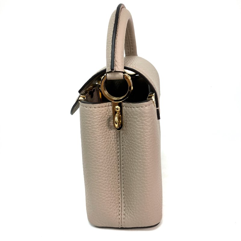 △ Louis Vuitton 路易威登 Beige Calfskin Capucines Mini 2 Way Bag M24567 淺褐色小牛皮兩用袋 - 257015360-3