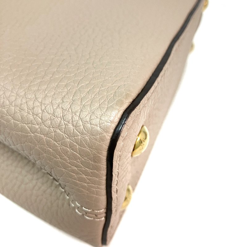△ Louis Vuitton 路易威登 Beige Calfskin Capucines Mini 2 Way Bag M24567 淺褐色小牛皮兩用袋 - 257015360-8
