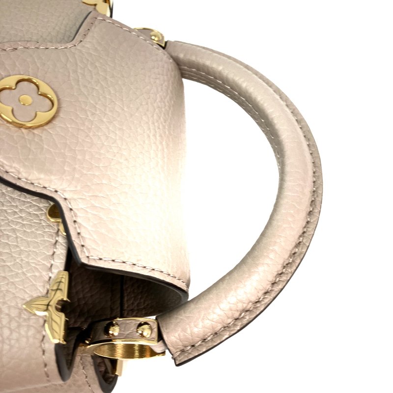 △ Louis Vuitton 路易威登 Beige Calfskin Capucines Mini 2 Way Bag M24567 淺褐色小牛皮兩用袋 - 257015360-10