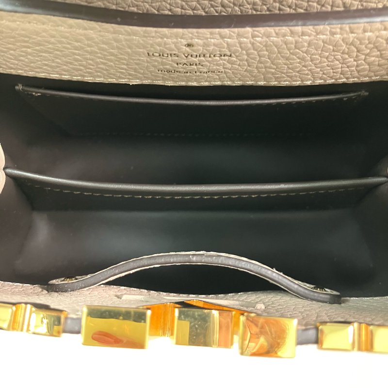 △ Louis Vuitton 路易威登 Beige Calfskin Capucines Mini 2 Way Bag M24567 淺褐色小牛皮兩用袋 - 257015360-14
