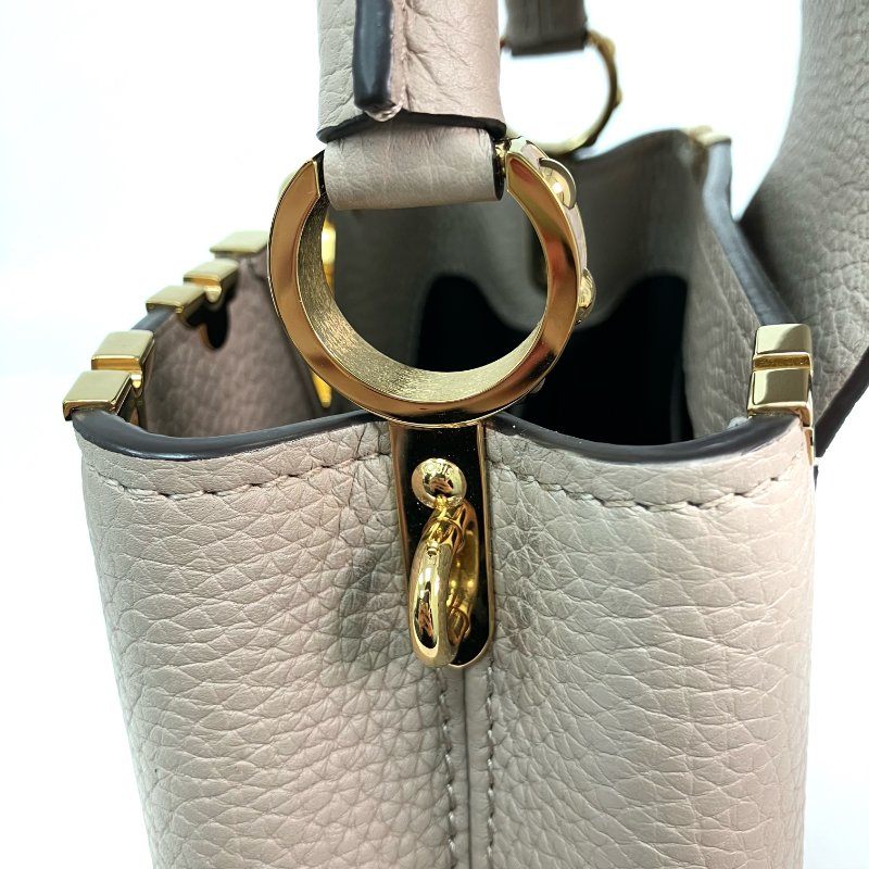 △ Louis Vuitton 路易威登 Beige Calfskin Capucines Mini 2 Way Bag M24567 淺褐色小牛皮兩用袋 - 257015360-20