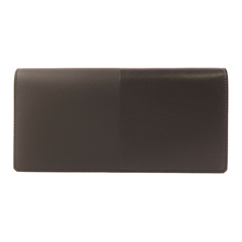 HERMES Sombrero皮革/Tadelakt皮革Manhattan Long Wallet長錢包Noir-0