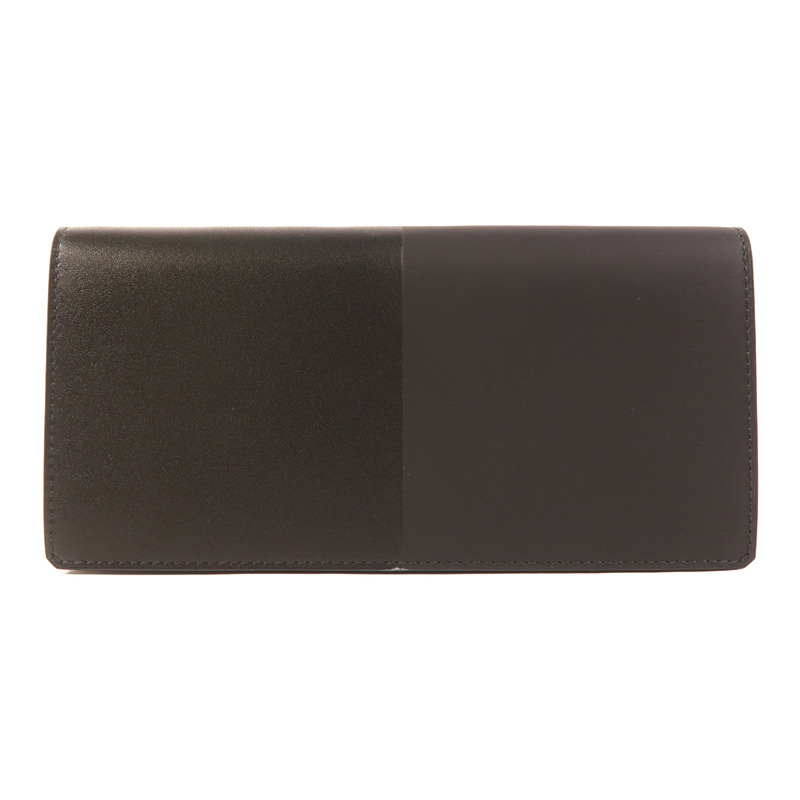 HERMES Sombrero皮革/Tadelakt皮革Manhattan Long Wallet長錢包Noir-1