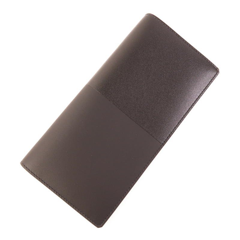 HERMES Sombrero皮革/Tadelakt皮革Manhattan Long Wallet長錢包Noir-2