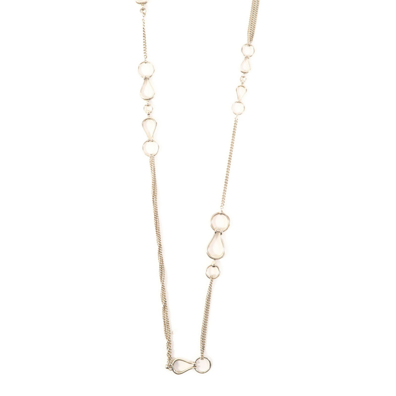 HERMES 925純銀Collier Sautoir Arabesque項鍊-2