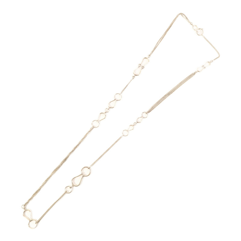 HERMES 925純銀Collier Sautoir Arabesque項鍊-3