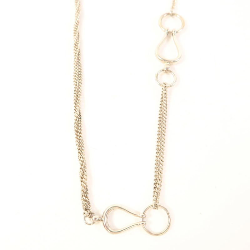 HERMES 925純銀Collier Sautoir Arabesque項鍊-5