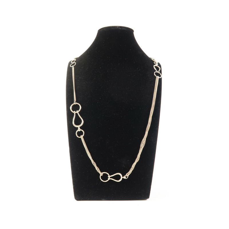 HERMES 925純銀Collier Sautoir Arabesque項鍊-7
