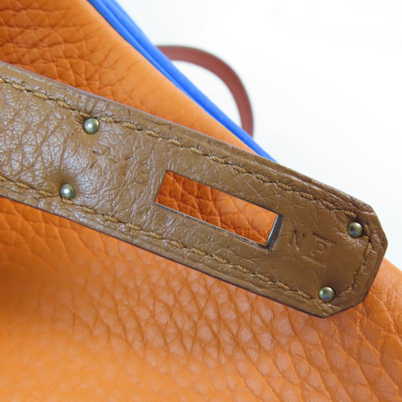HERMES Togo皮革Kelly 32銀扣手挽肩背兩用袋-15
