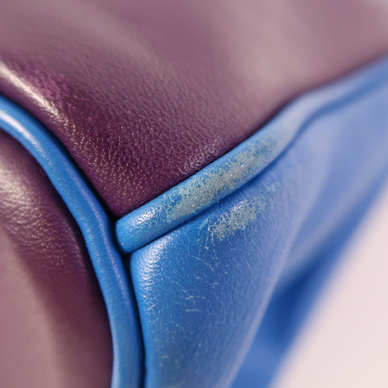 HERMES Swift皮革Birkin 30銀扣手挽袋Ultraviolet/Bleu Hydra/Ciel-9