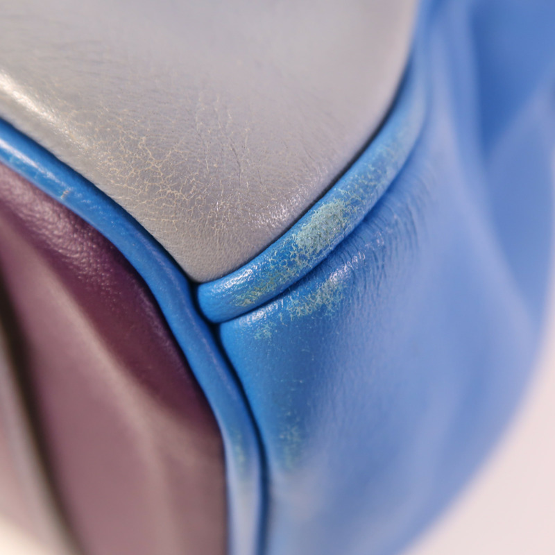 HERMES Swift皮革Birkin 30銀扣手挽袋Ultraviolet/Bleu Hydra/Ciel-11