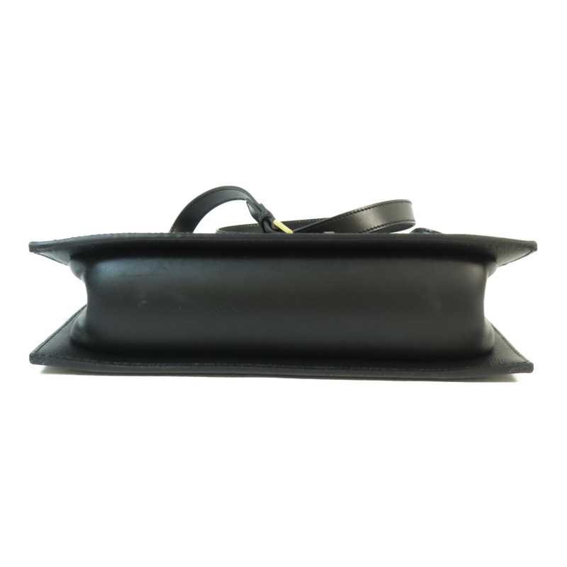 HERMES Swift皮革/Epsom皮革Sacabar 24金扣肩背袋Noir-3